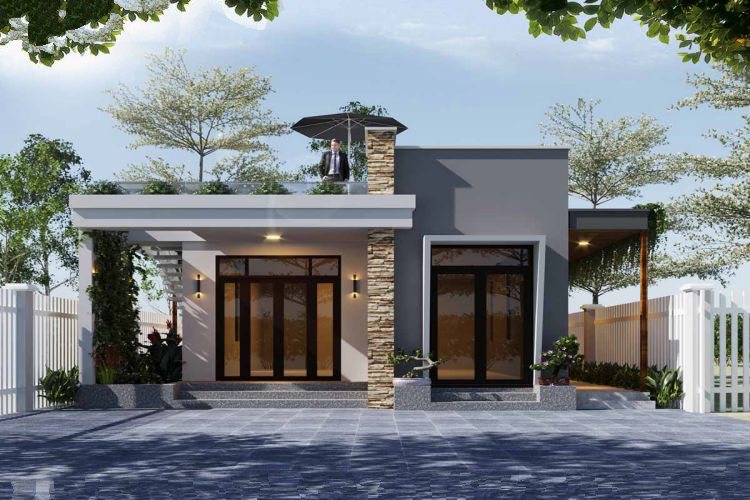 Mau nha cap 4 dep nhat hien nay Mẫu nhà hiện đại