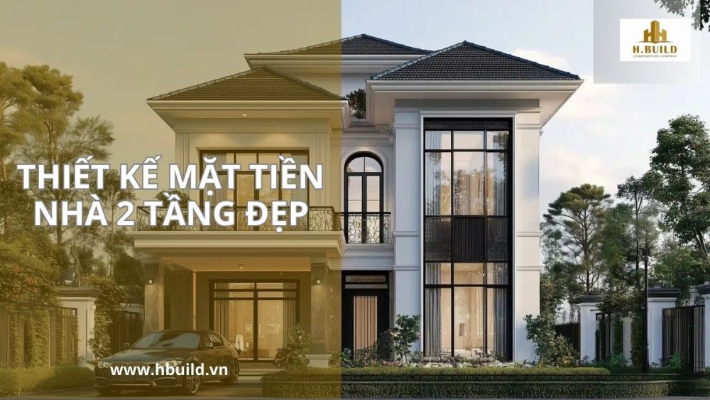 Thiết Kế Mặt Tiền Nhà 2 Tầng Đẹp, Tôn Vinh Phong Cách Sống Đẳng Cấp